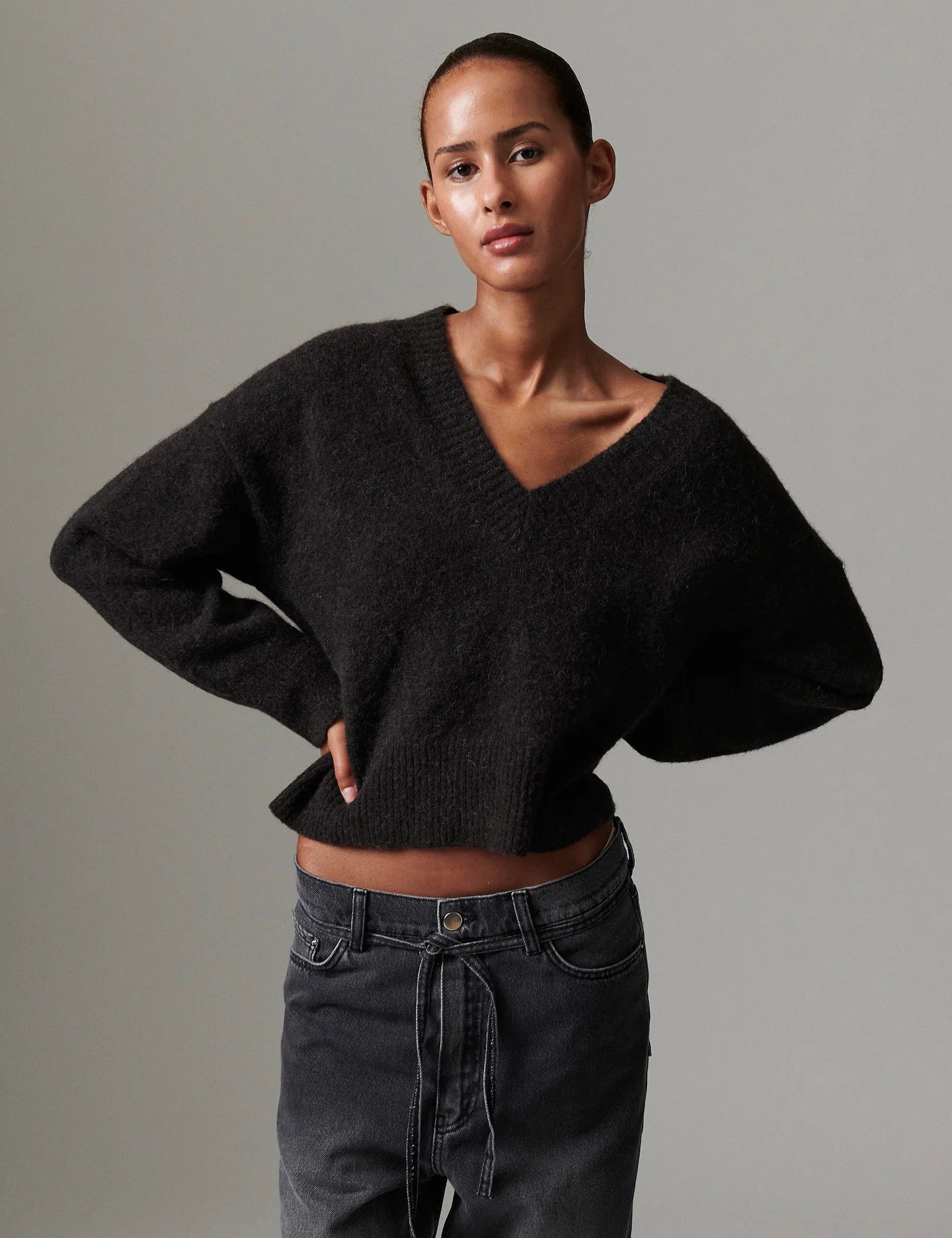 Elezi Cozy Days Sweater - Espresso