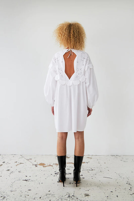 Embroidery Anglaise Mini Dress