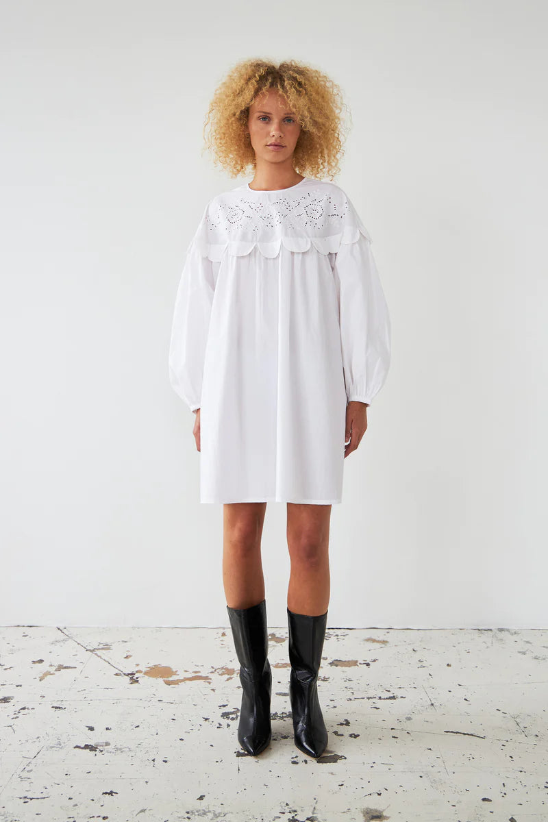 Embroidery Anglaise Mini Dress Lewis Yates Embroidery Anglaise Mini Dress Lewis Yates