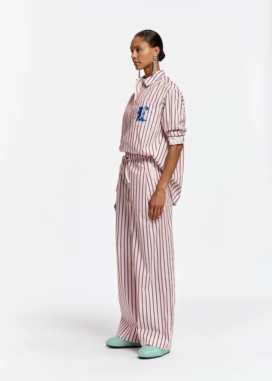 Febbles Striped Wide Leg Pant