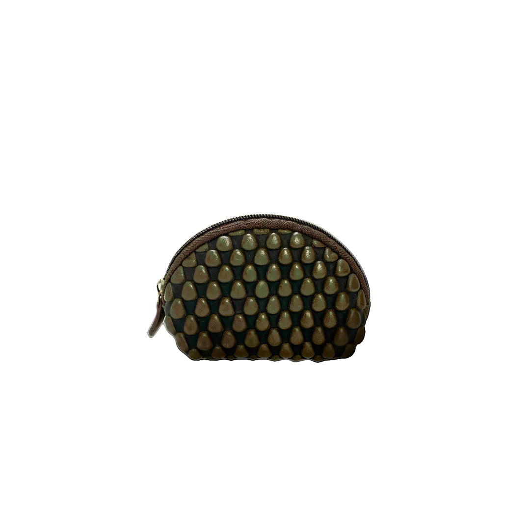 Half Moon Loden Green Purse