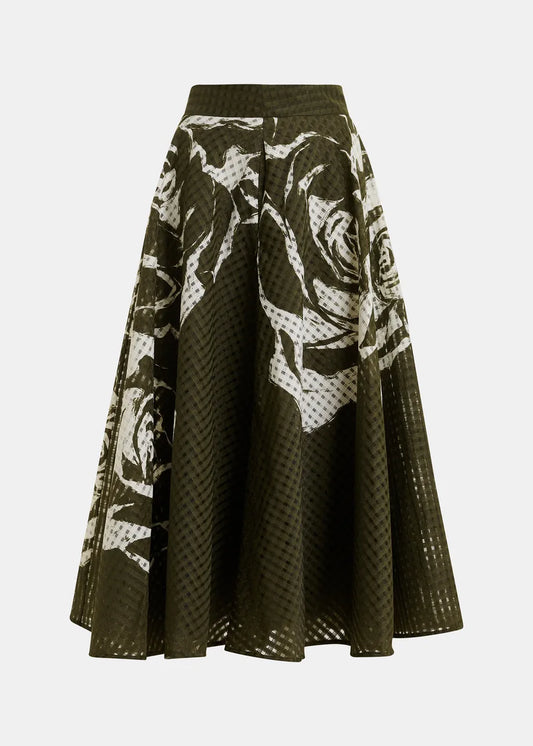 Jango Pleated Midi Skirt