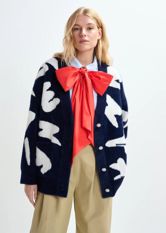 Jarden Letter Print Cardigan