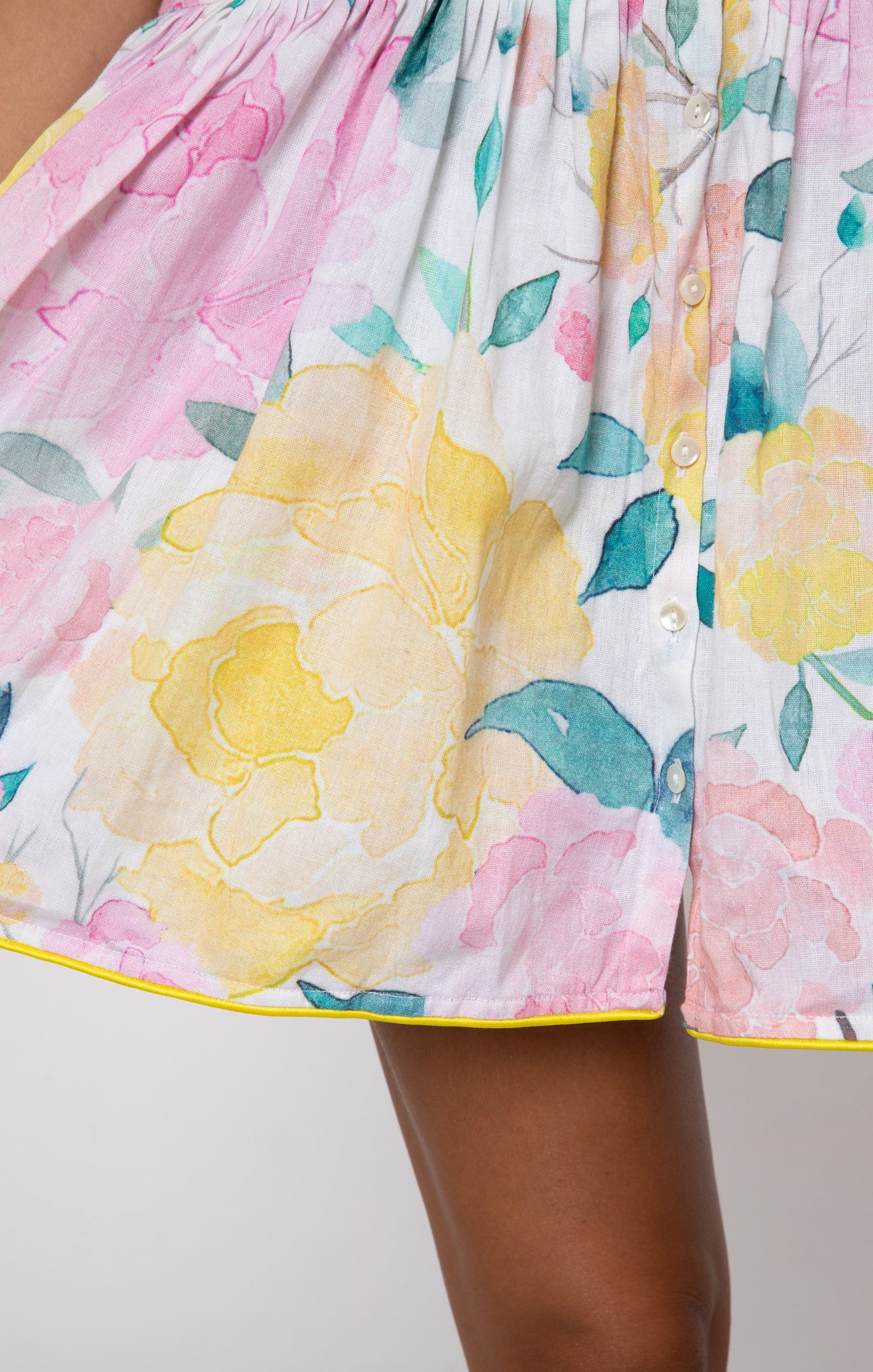 Peony Print Blouson Dress