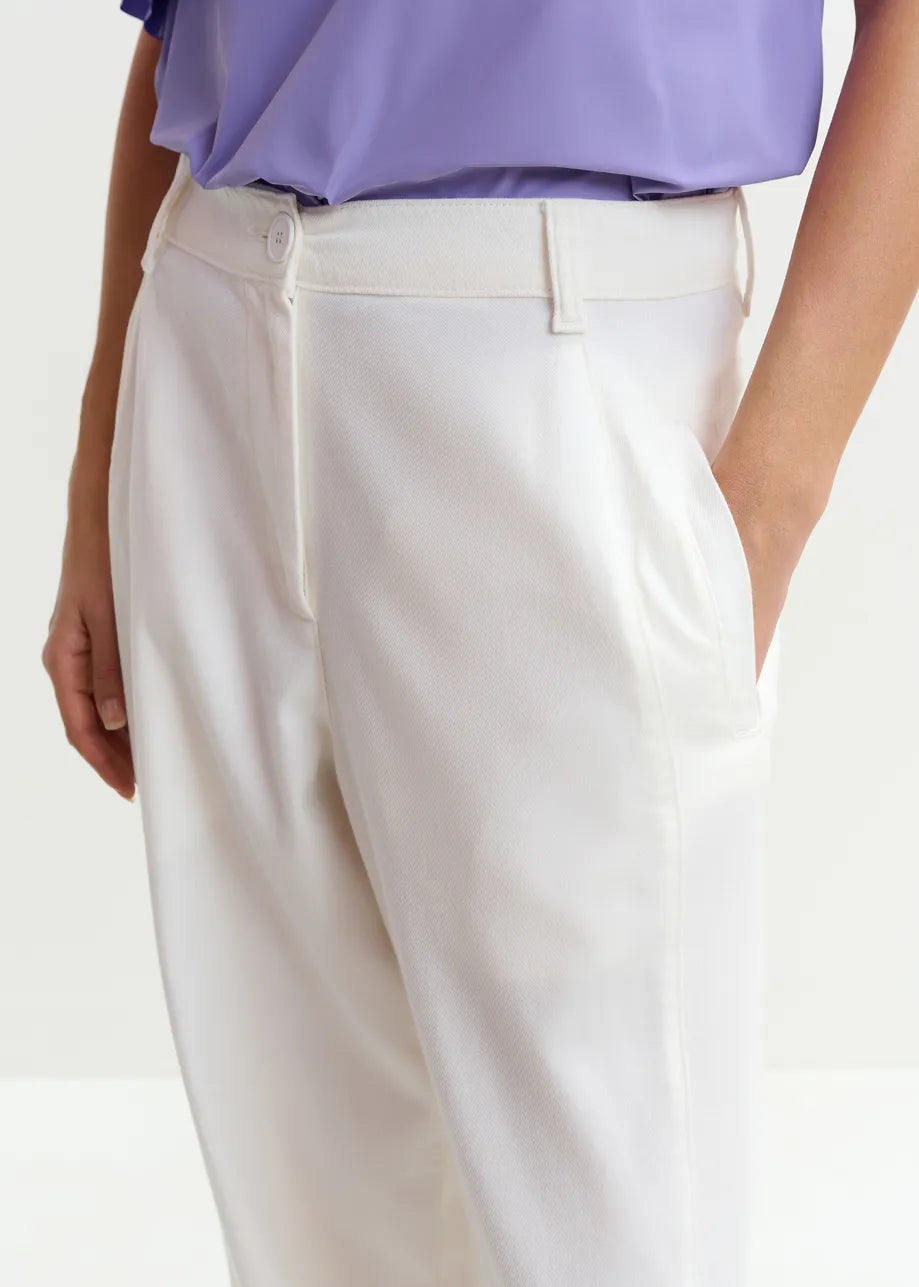 Joviaal Wide Leg Cotton Pants
