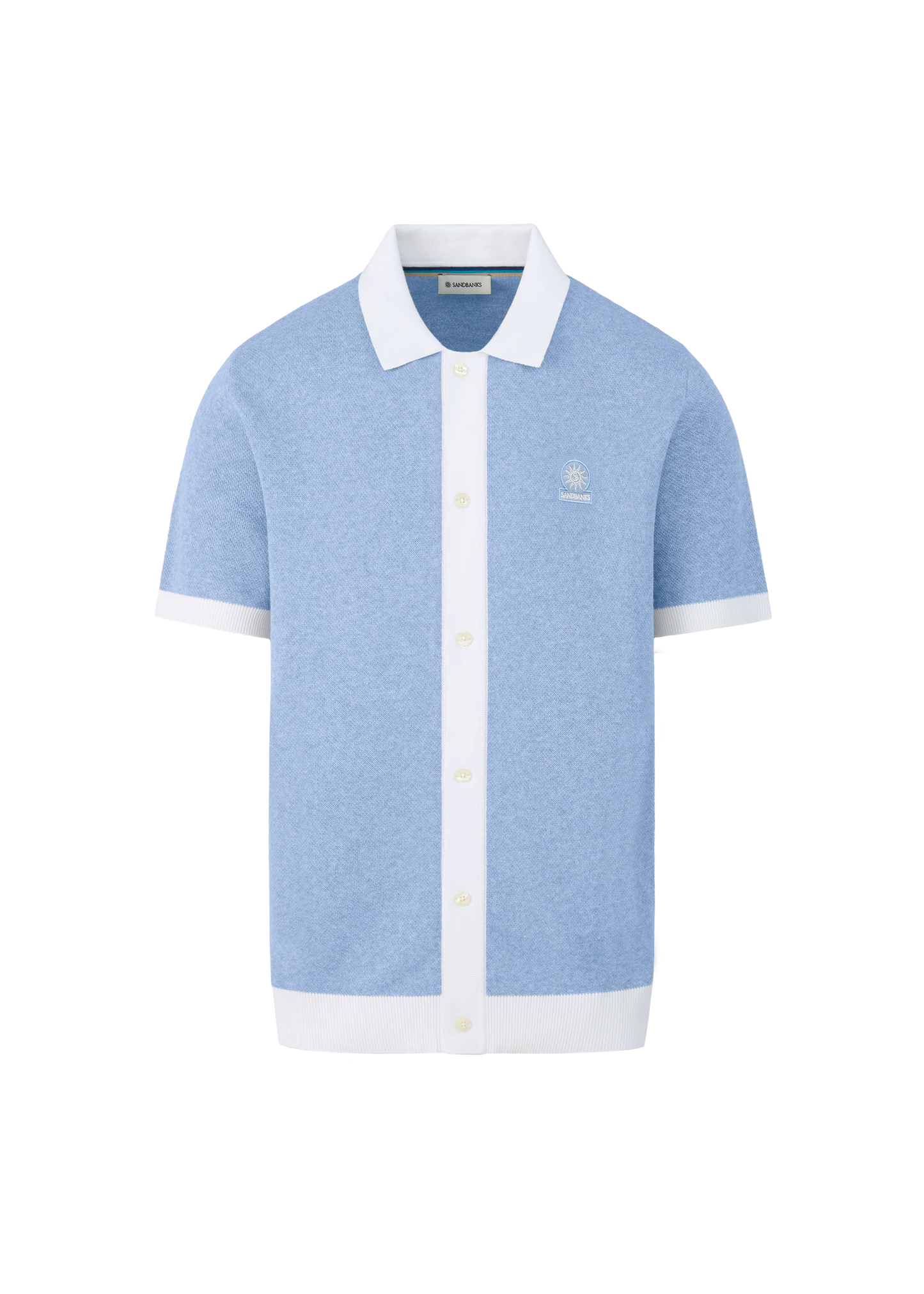 Knitted Full Button Polo Shirt