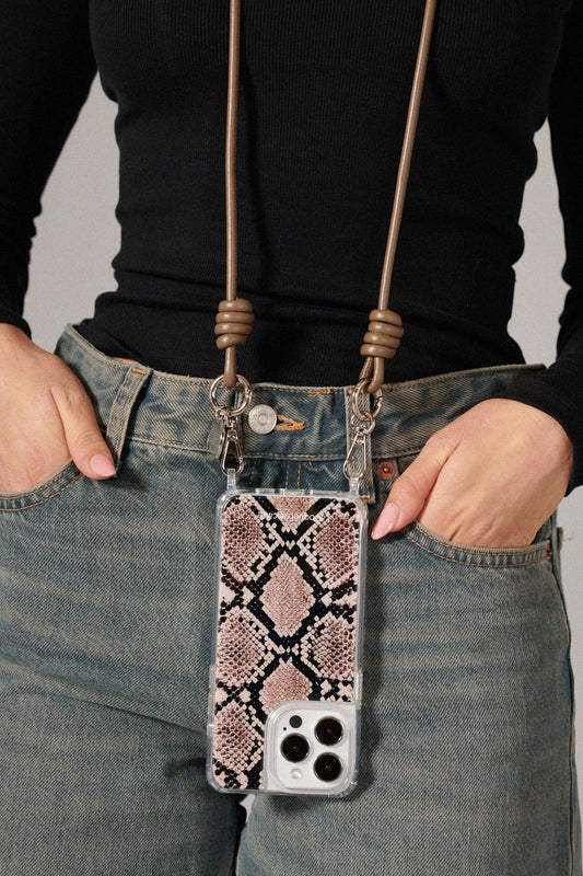 Nolan Phone Cord - Plain Taupe