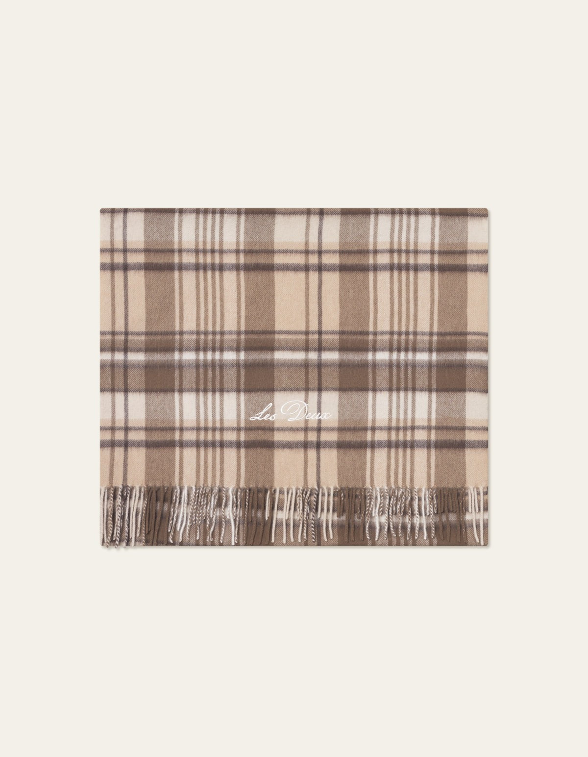 Les Deux Check Wool Scarf