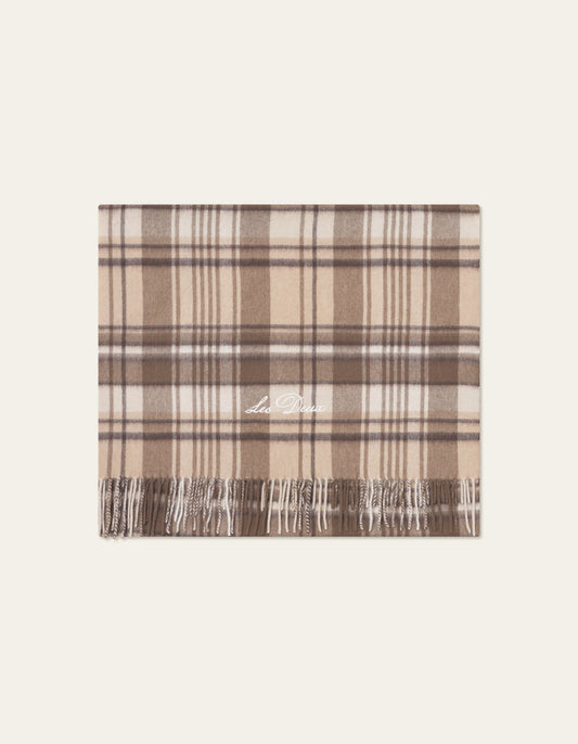 Les Deux Check Wool Scarf