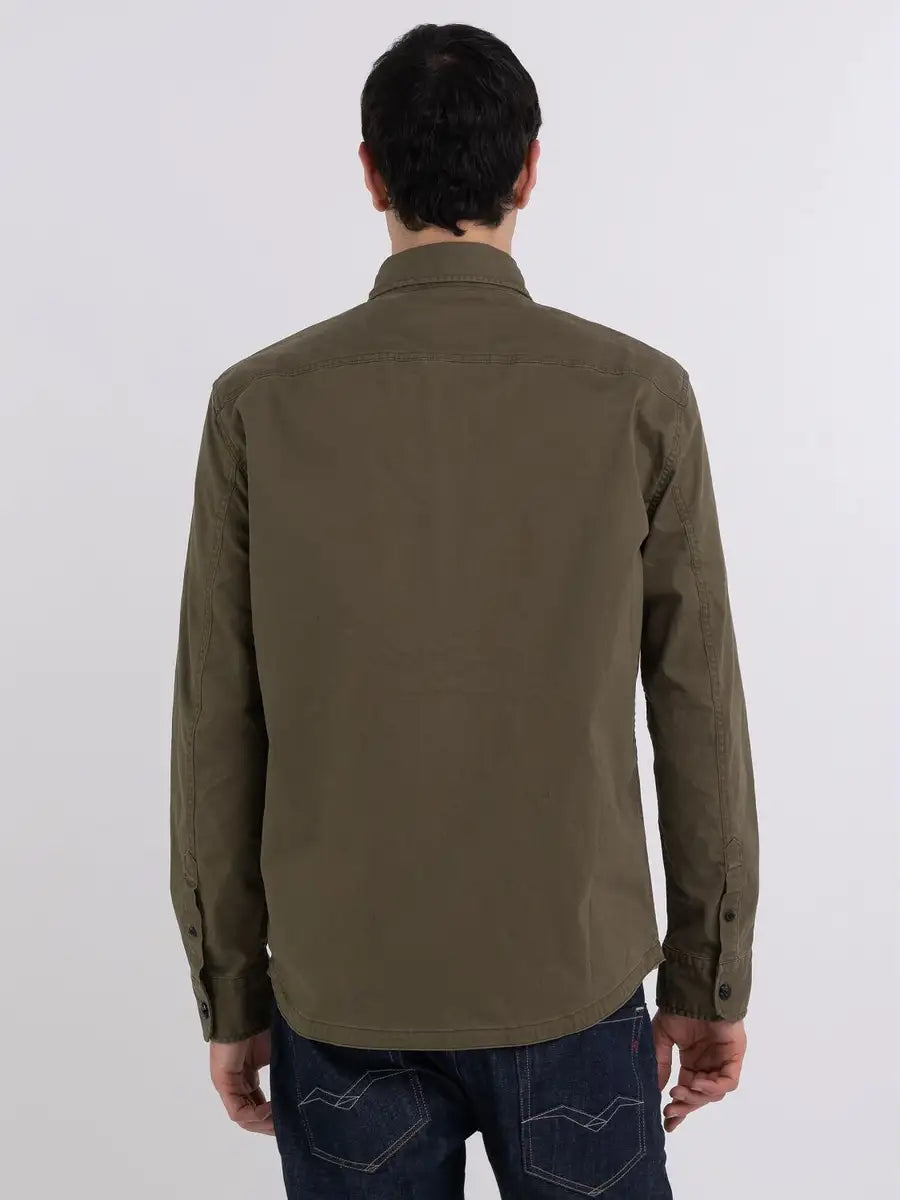 Cotton Overshirt With Zipper
