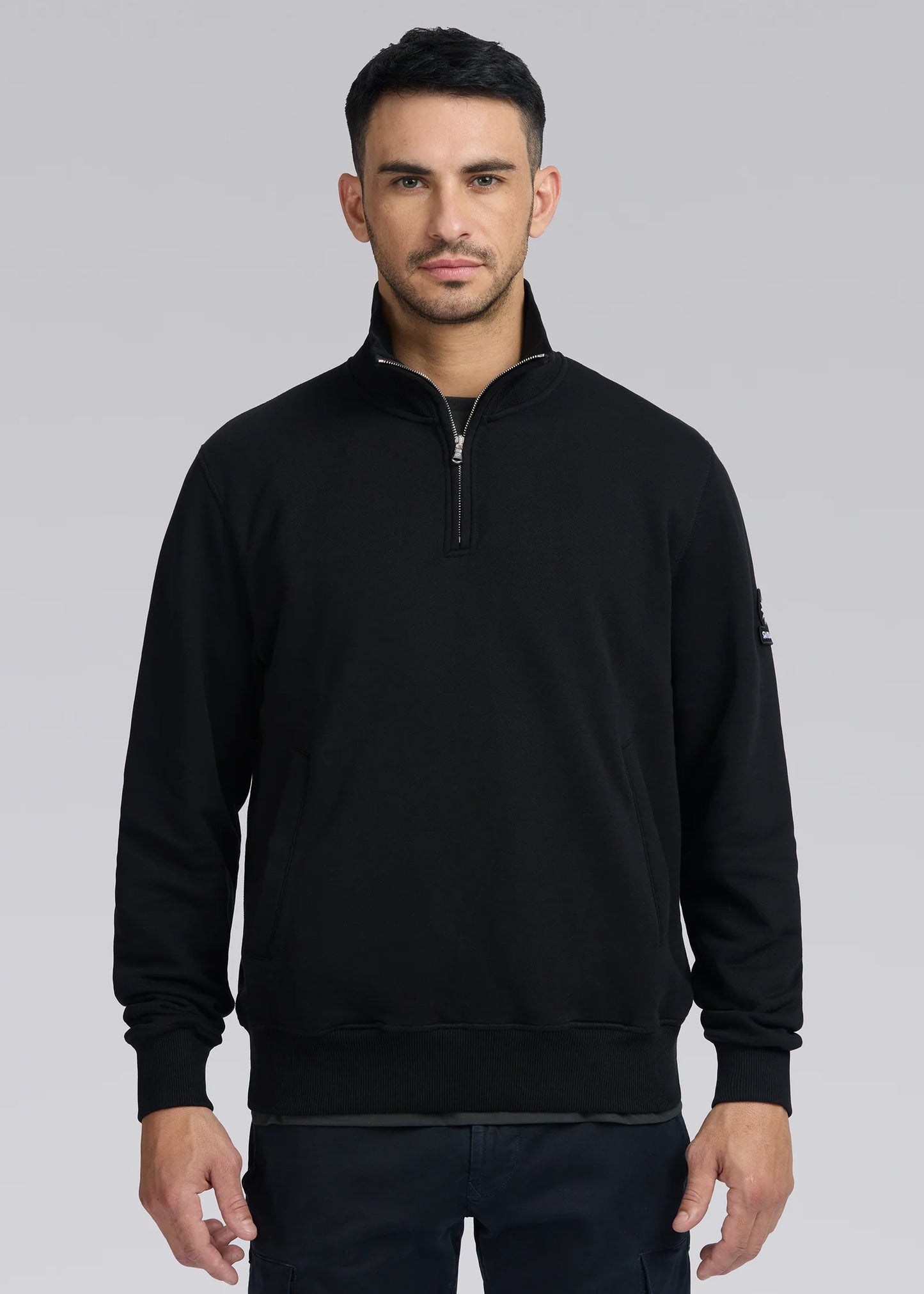 Badge Logo Quarter Zip Sweat