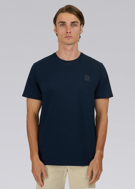 Rubberised Badge T-Shirt Navy