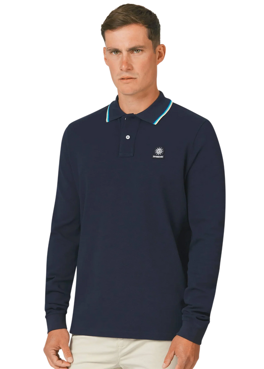 Sandbanks LS Badge Polo Short