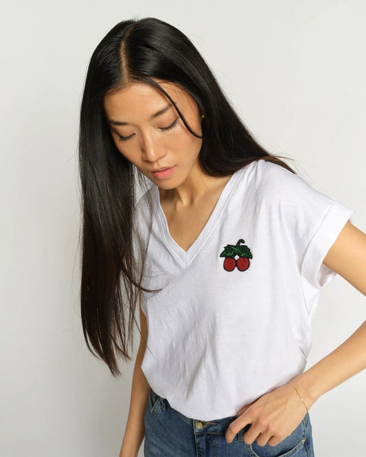 Silao Embroidered Cherry T-shirt