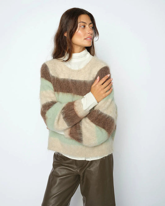 MMSuvi Stripe Jumper Green
