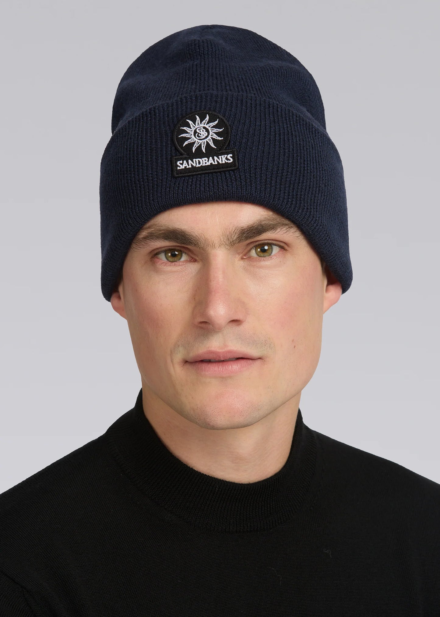 Navy Merino Wool Beanie