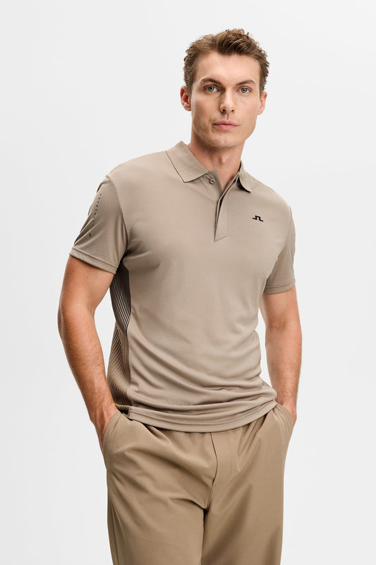 Neri Hybrid Knit Polo Shirt - Brindle