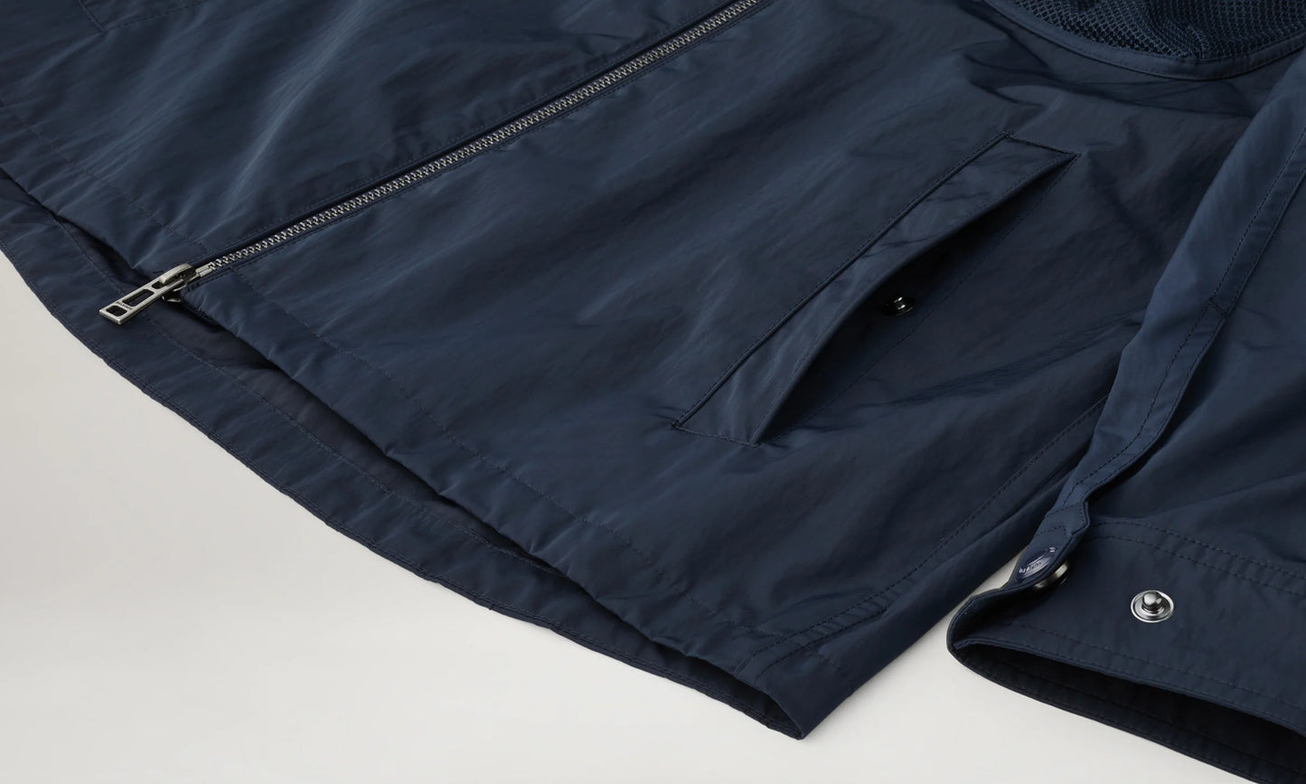 Navy Outline Overshirt