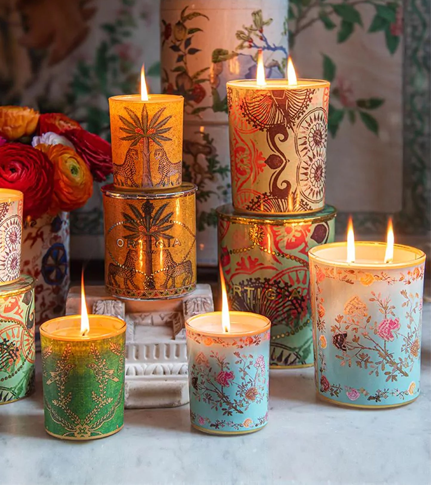 Fico D'India Decorated Candle Medium