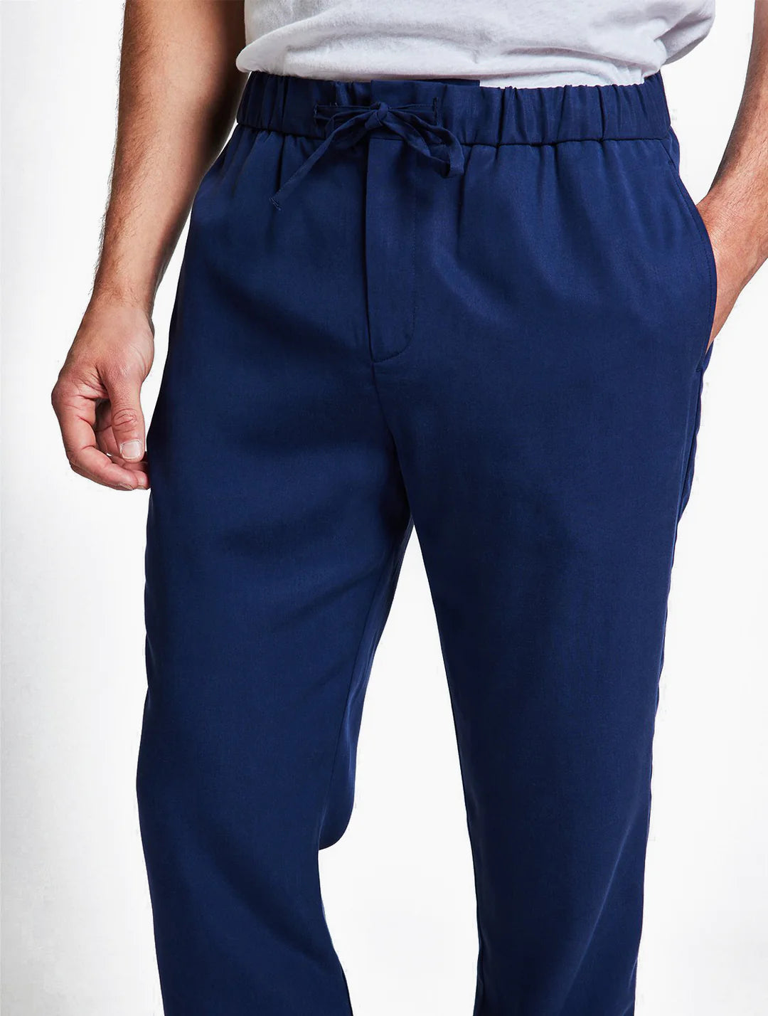 Oscar Navy Linen Trousers