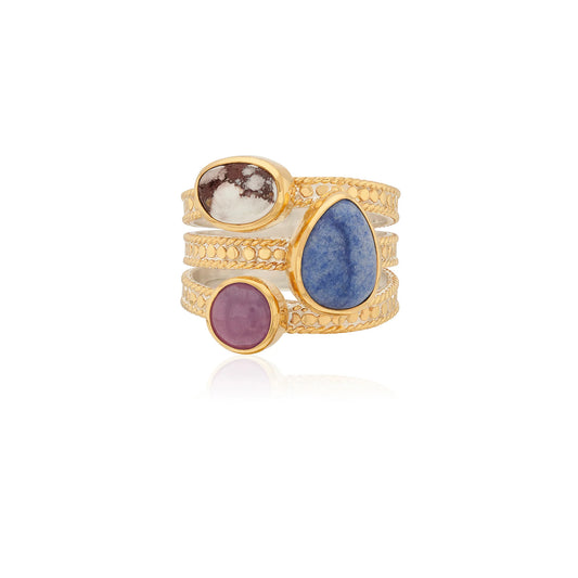 Multi Stone Stack Ring