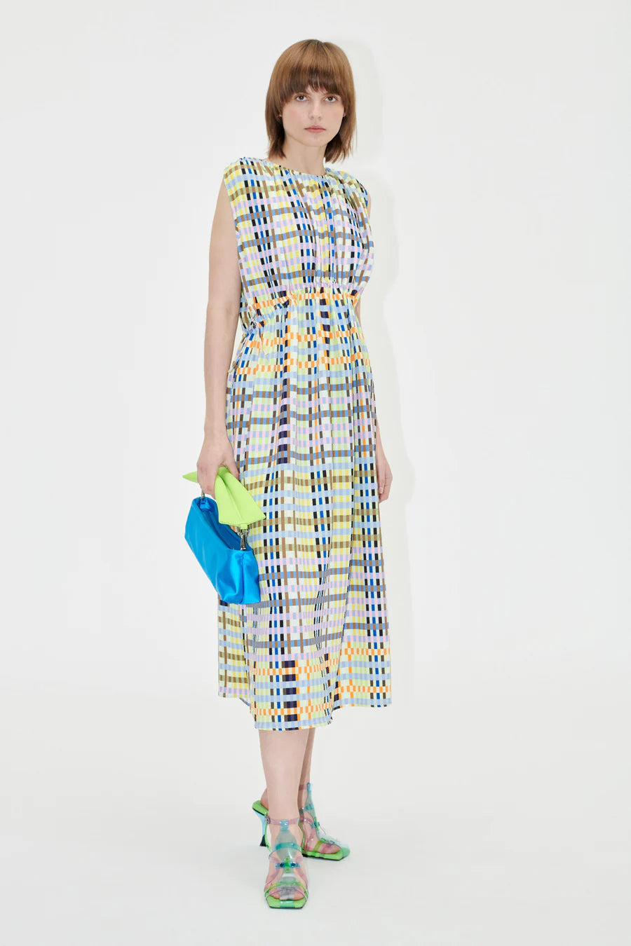 Rowena Micro Check Dress