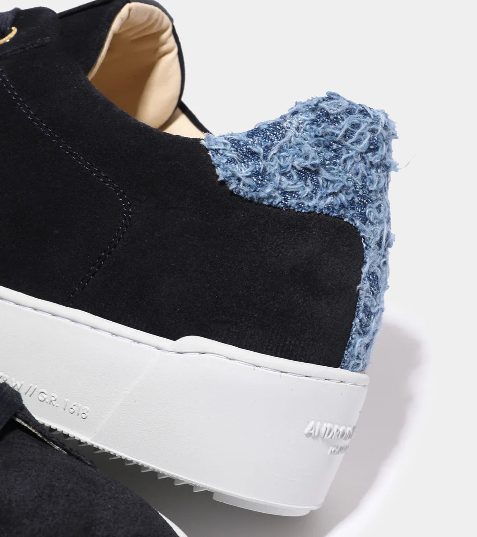 Zuma Suede And Hairy Denim Sneaker