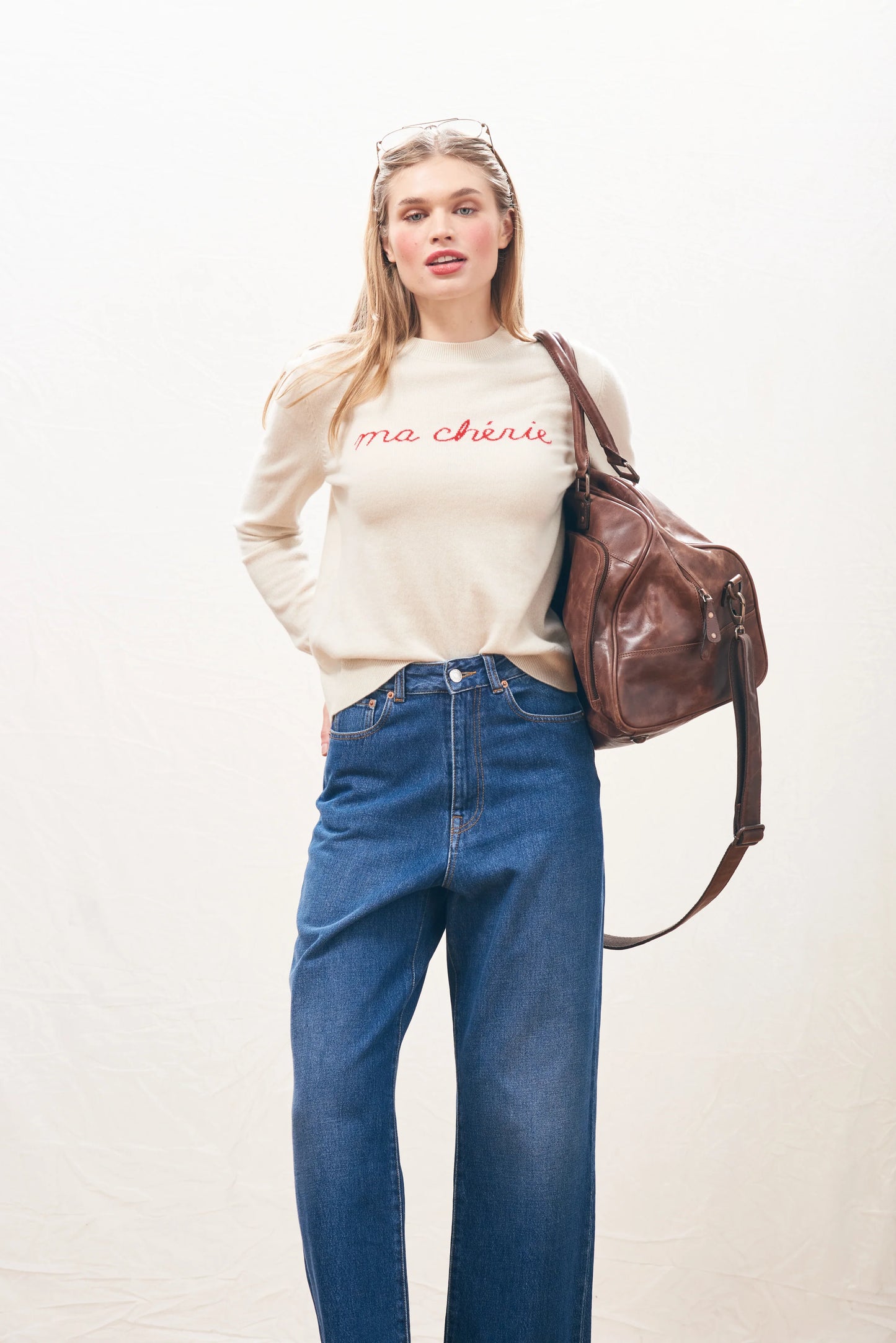 Ma Cherie Crew Cashmere Jumper