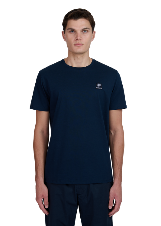 Sandbanks Badge Logo T-Shirt - Navy