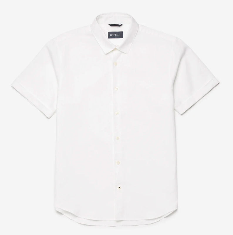 Earking White Linen Shirt
