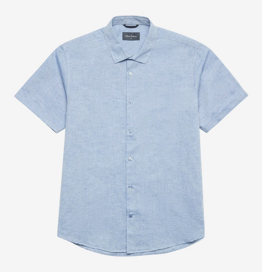 Earking Blue Linen Shirt