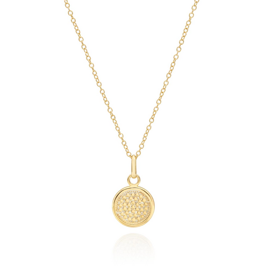 Classic Small Circle Necklace Gold