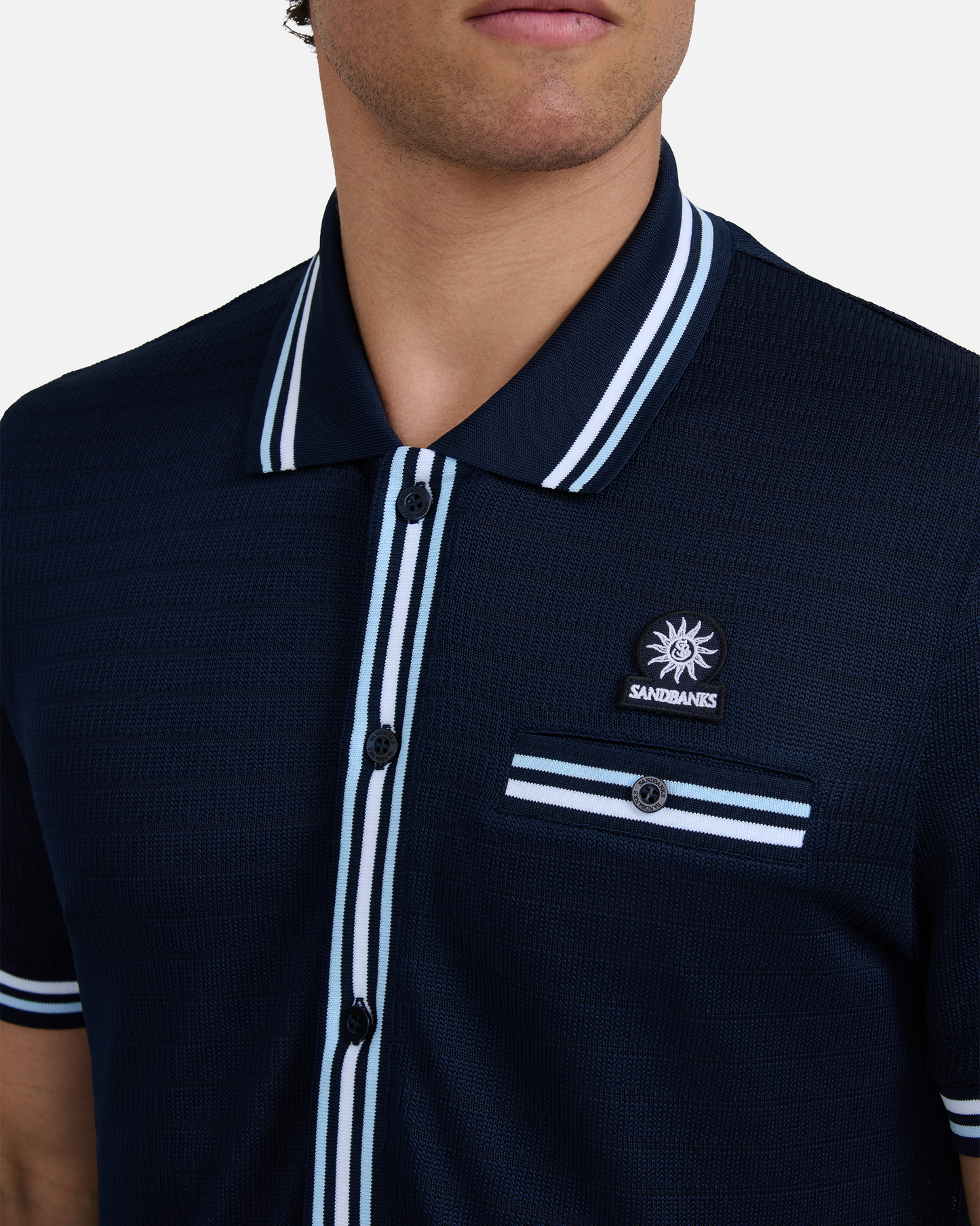 Textured Jacquard Polo Shirt