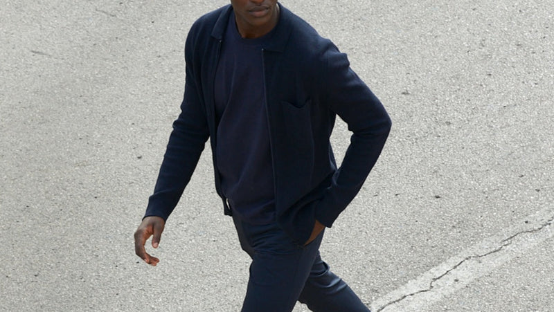 Brett Tech Travel Pant Night Blue