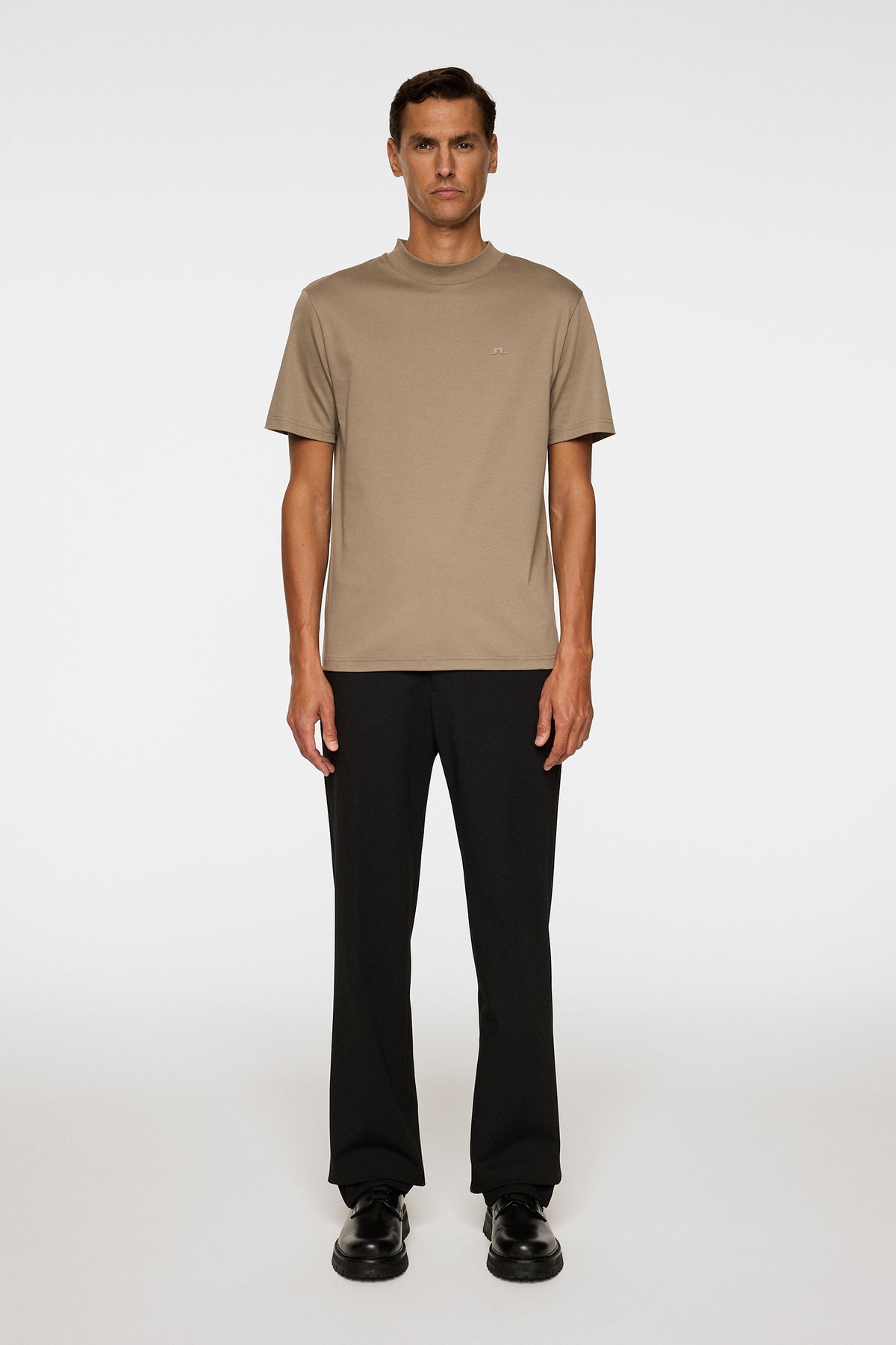 Ace Brindle Mock Neck T-Shirt-J Lindeberg-Lewis Yates