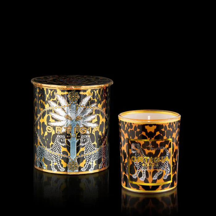 Ambra Nera Decorated Candle