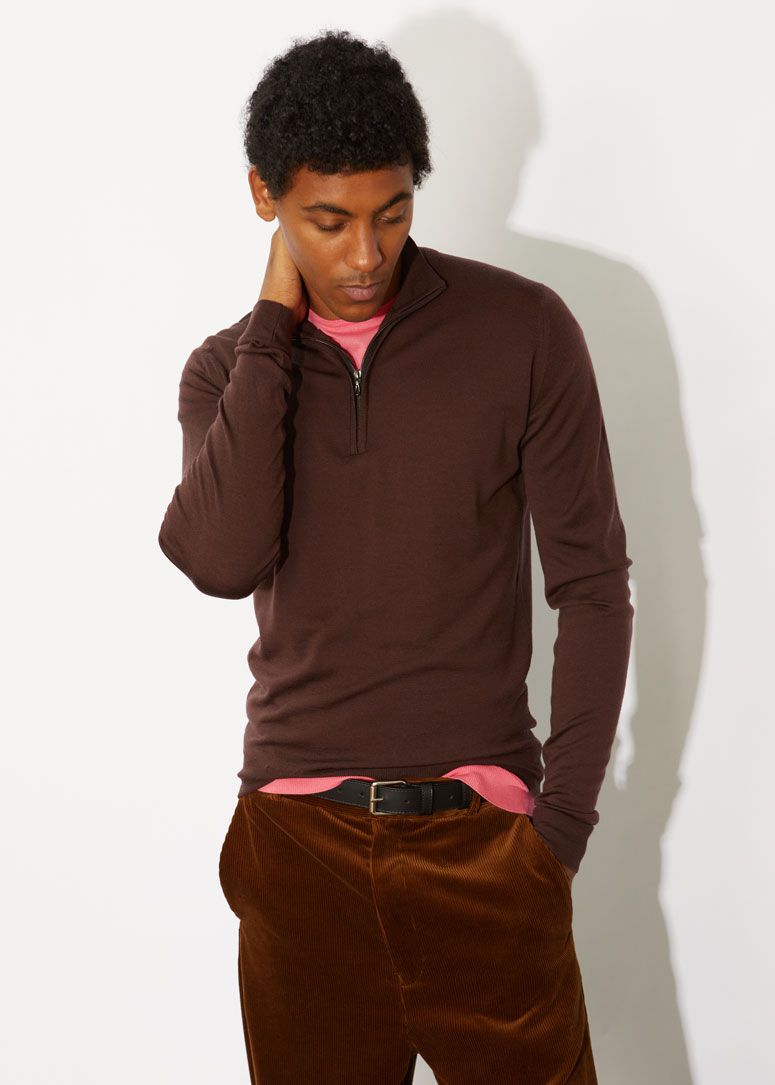 Barrow Merino Zip Pullover