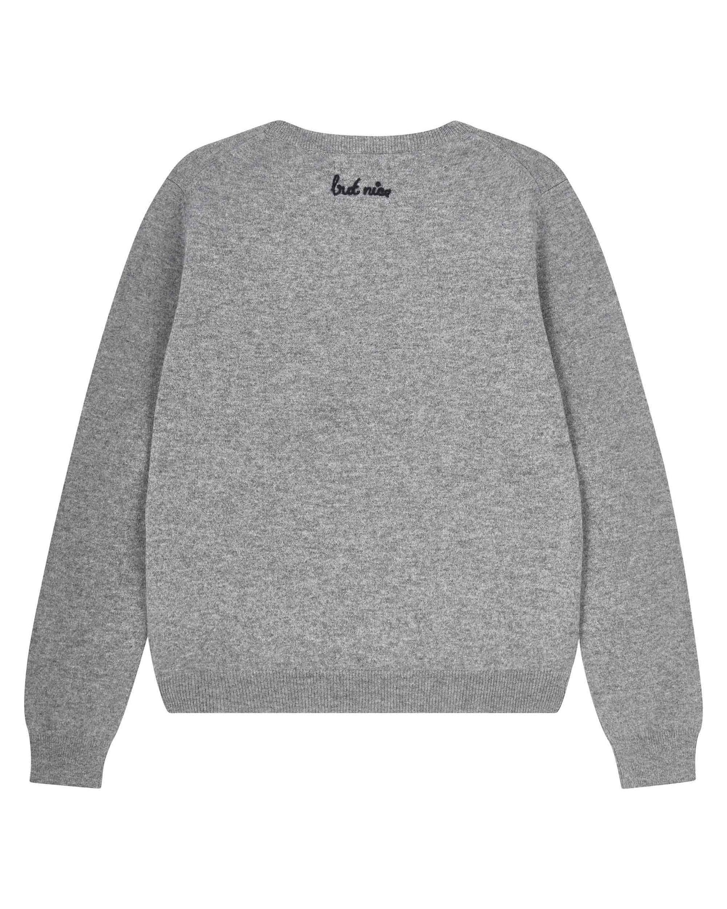 Cashmere 'Naughty But Nice' Crew Grey