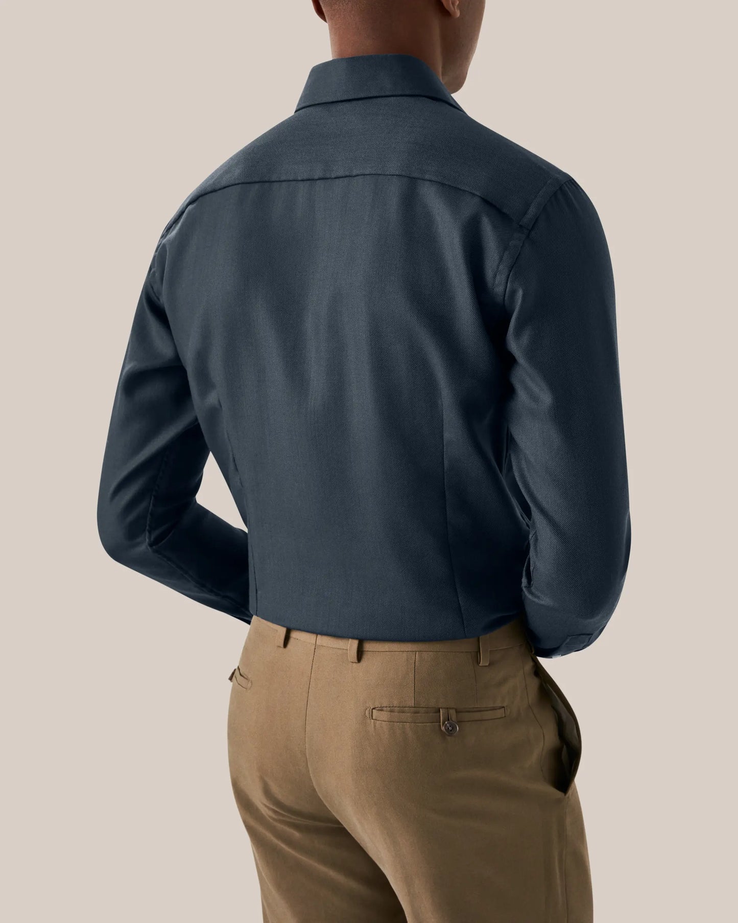 Blue Merino Wool Shirt