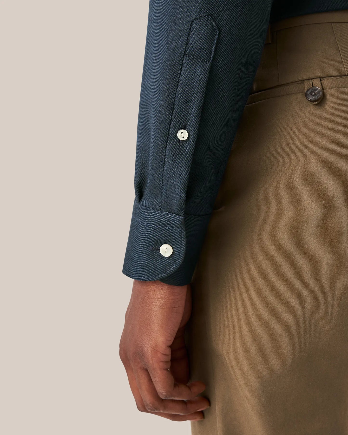 Blue Merino Wool Shirt