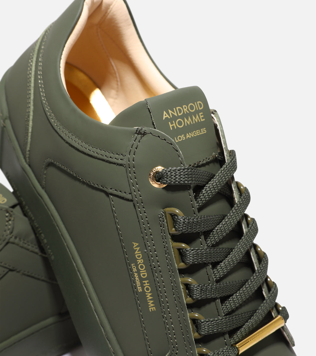 Venice Rubberised Sneaker - Olive