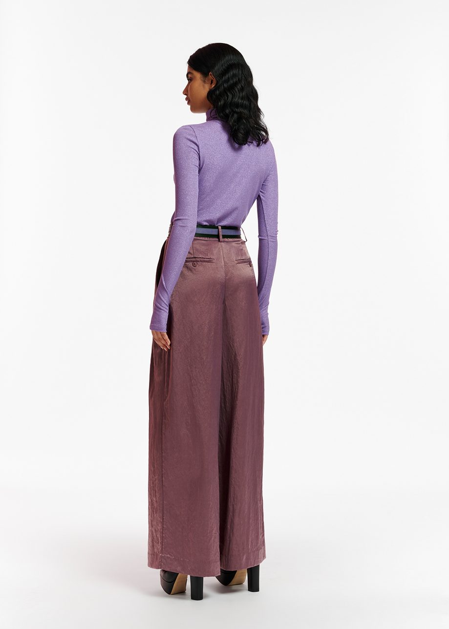 Edge Lurex Turtleneck Top