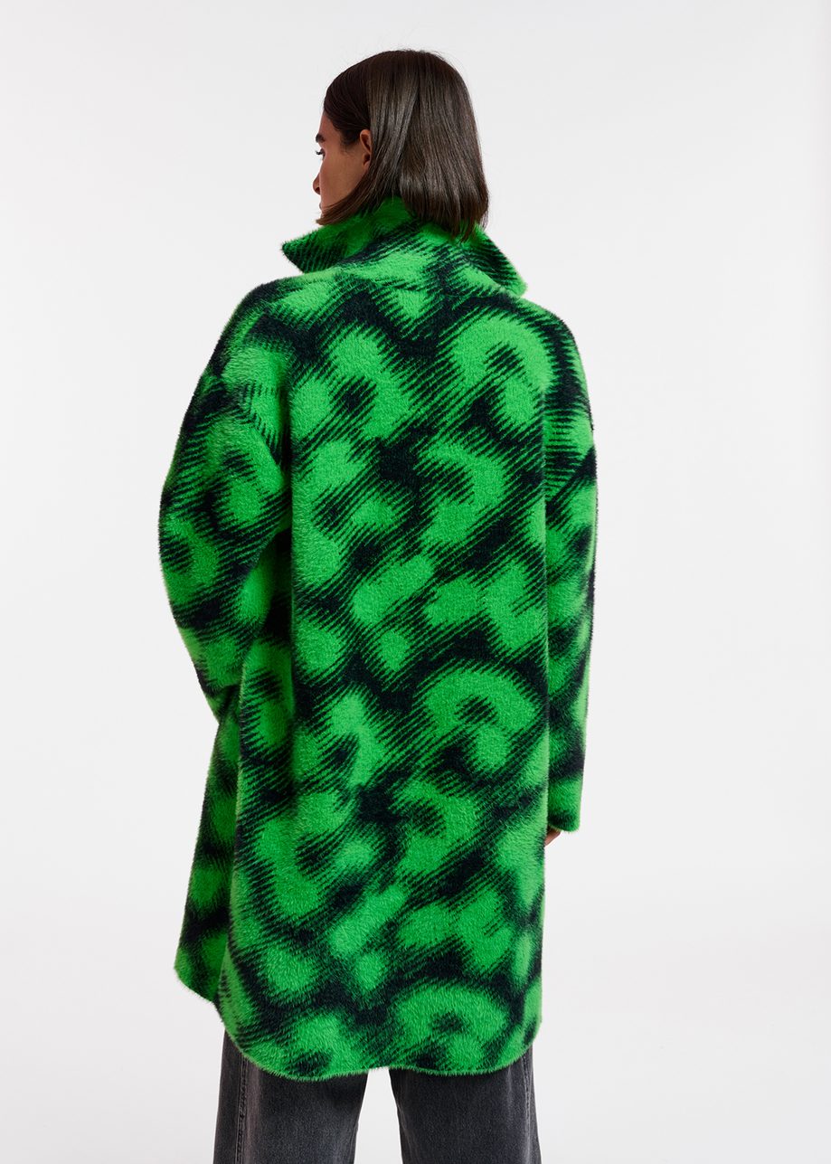 Elium Leopard Motif Cardigan