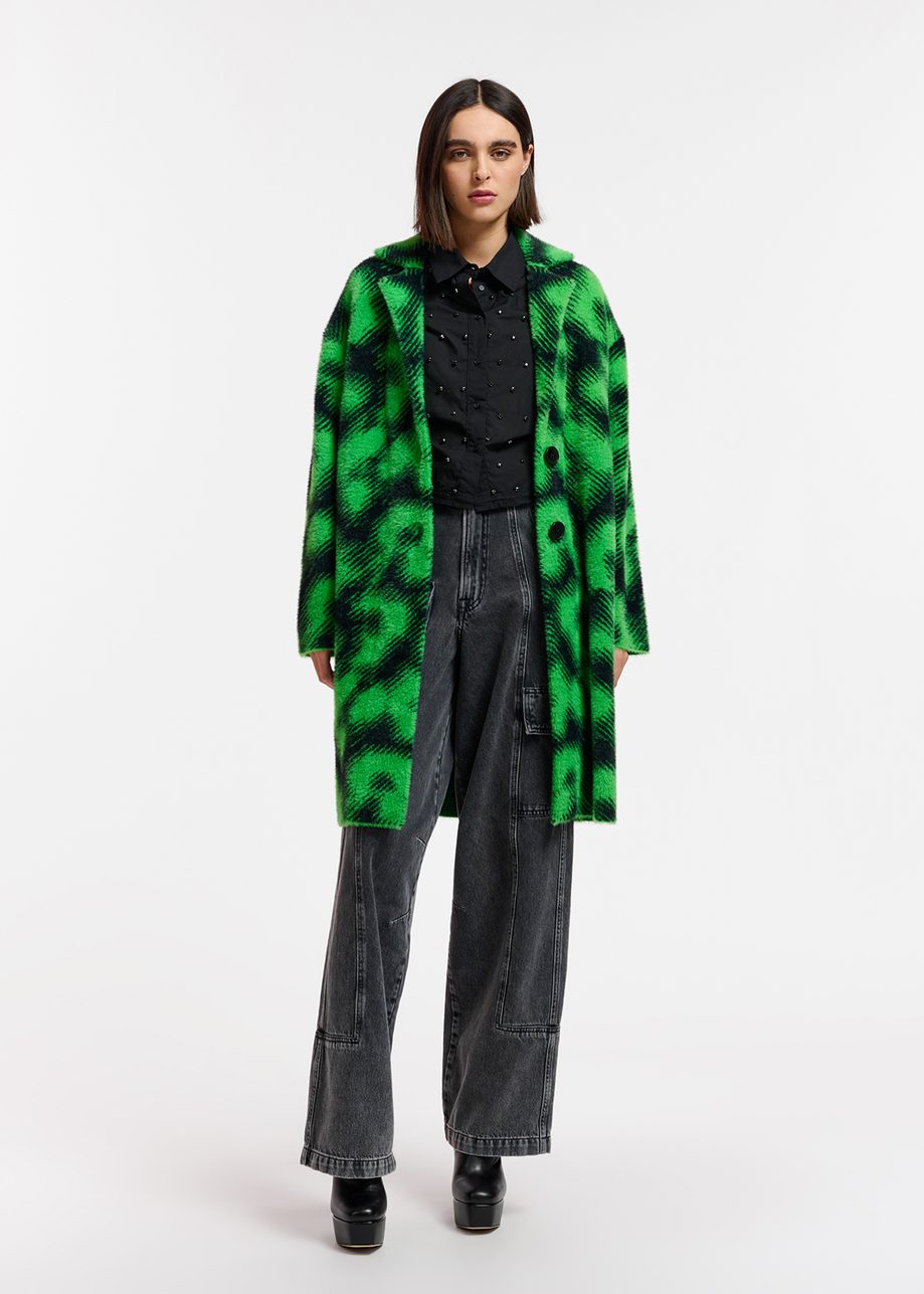 Elium Leopard Motif Cardigan