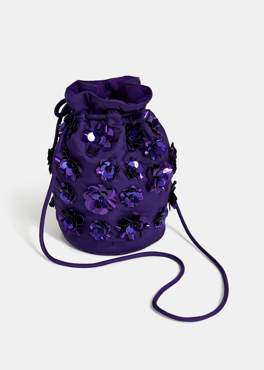 Embellished Mini Bucket Bag