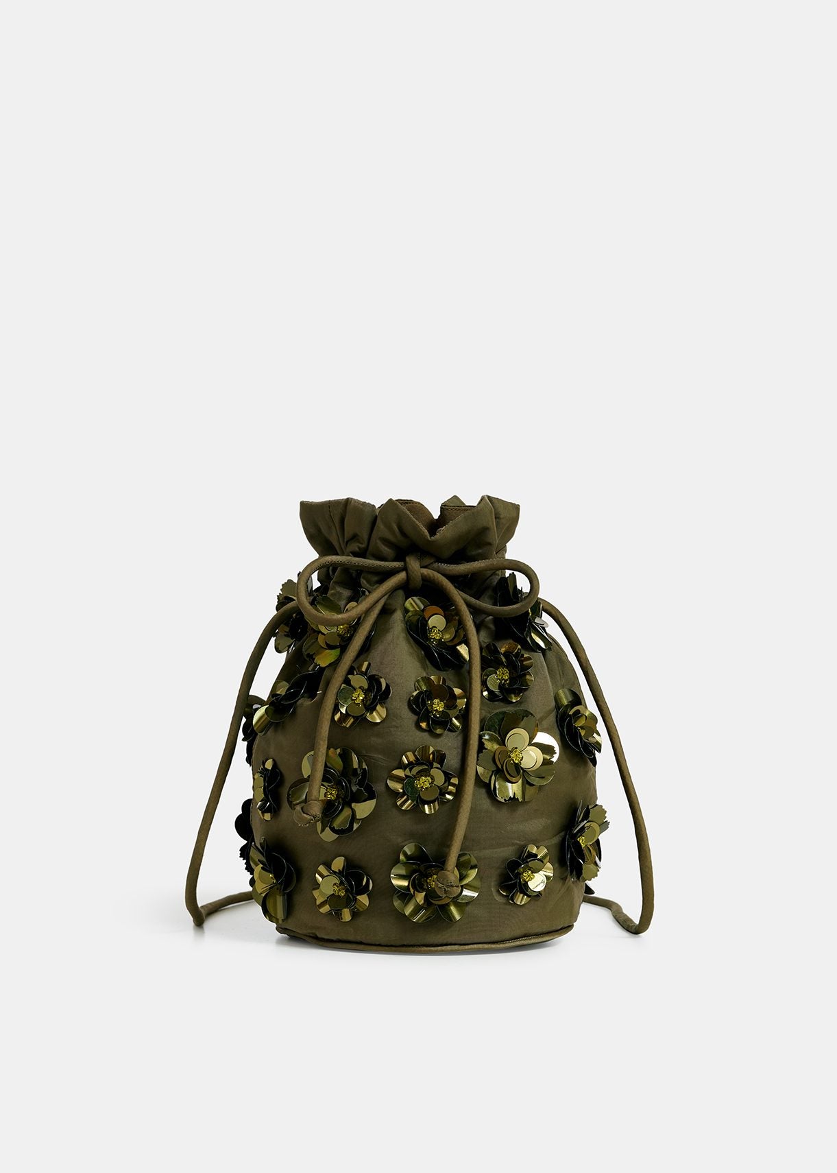 Embellished Mini Bucket Bag