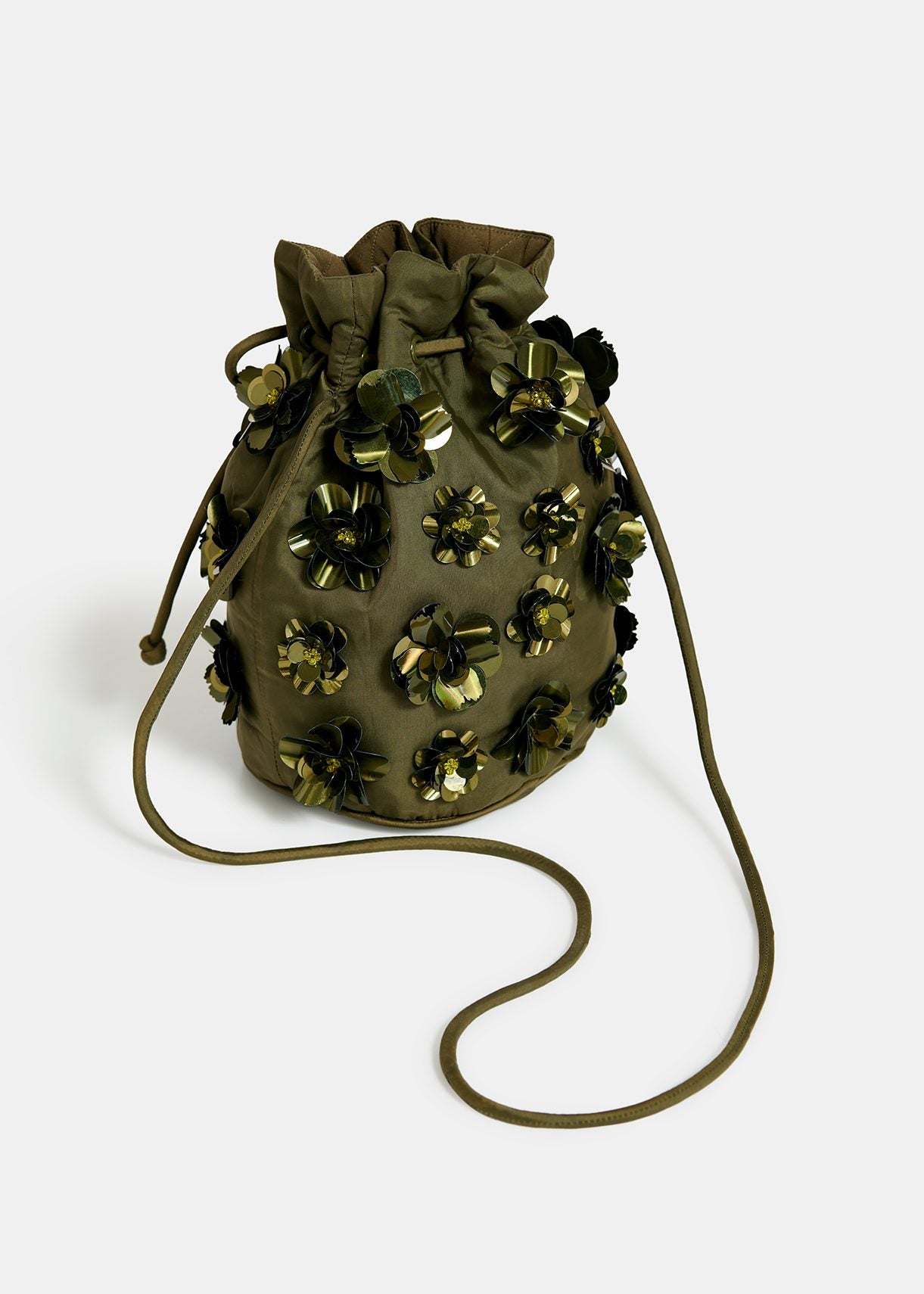 Embellished Mini Bucket Bag