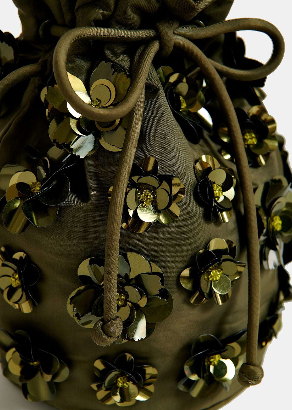 Embellished Mini Bucket Bag