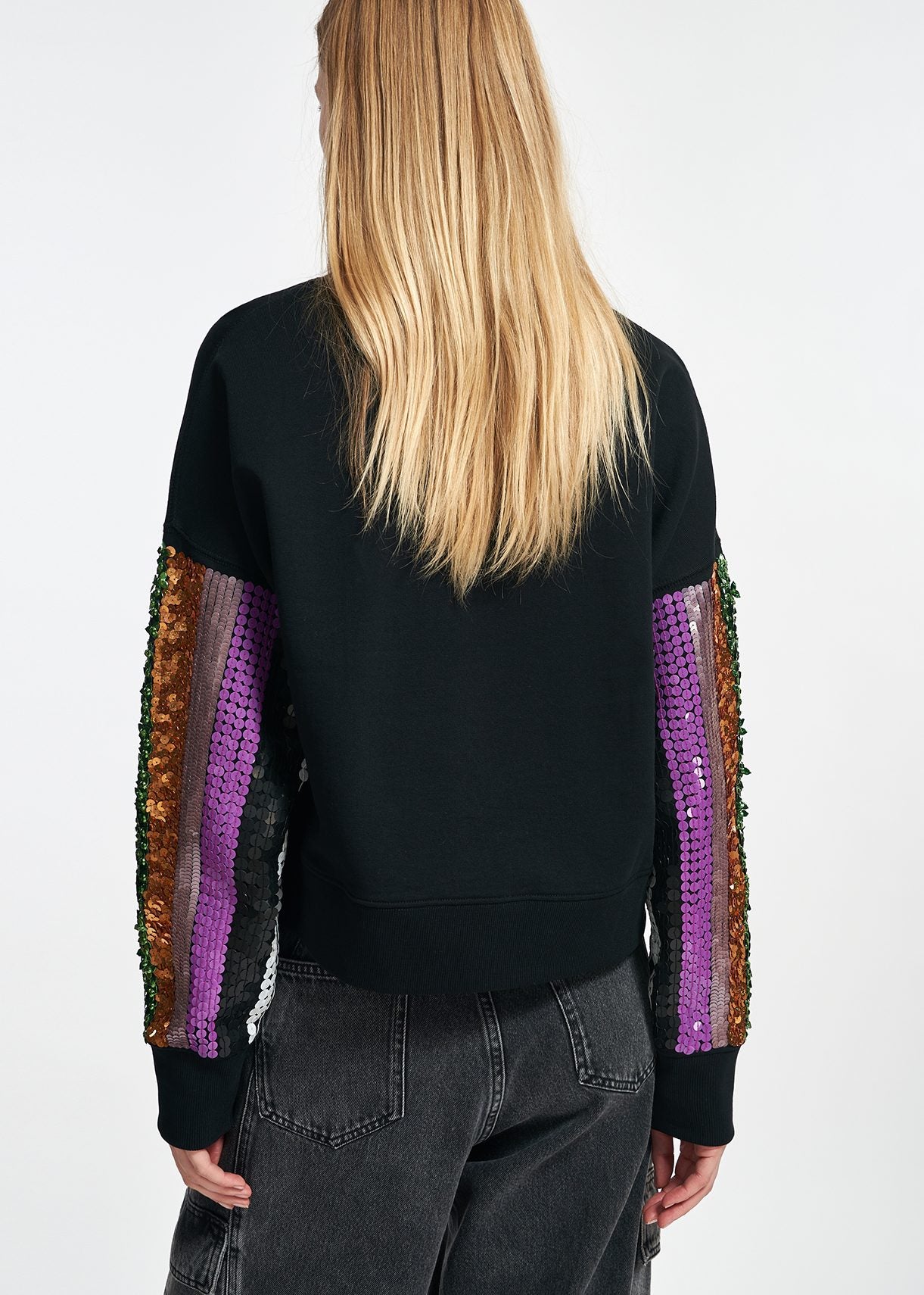Equins Sequin Sleeve Sweatshirt