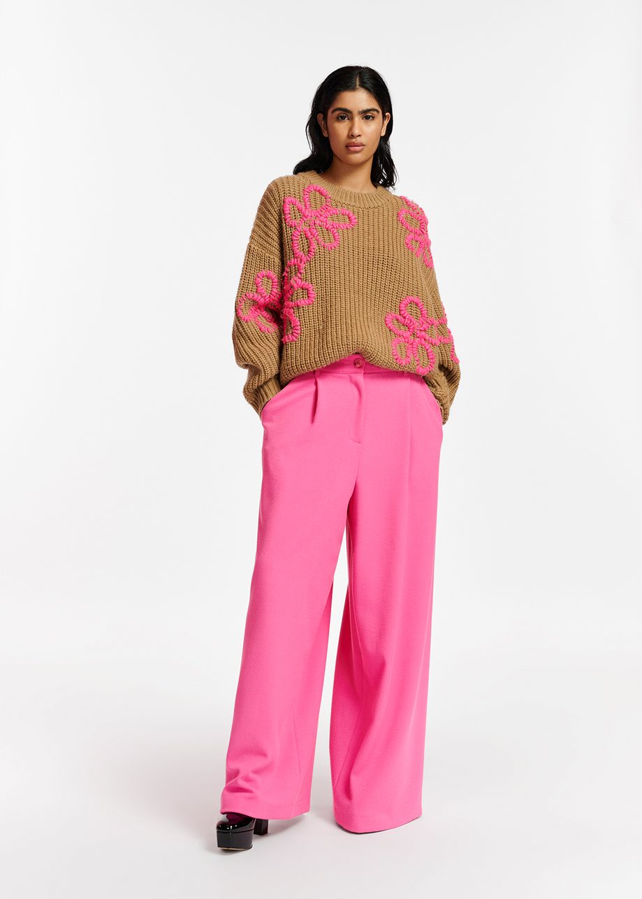 Eschew Floral Embroidered Pullover